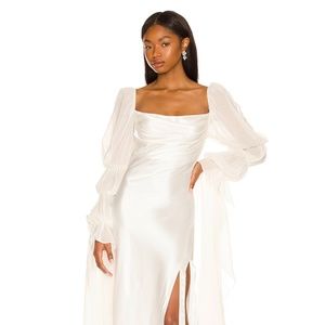 For Love and Lemons x Revolve Willow Gown in White
